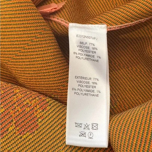 Carolina Herrera Pink Floral Midi Dress with Orange and Yellow Flowers - Picture 4 of 5